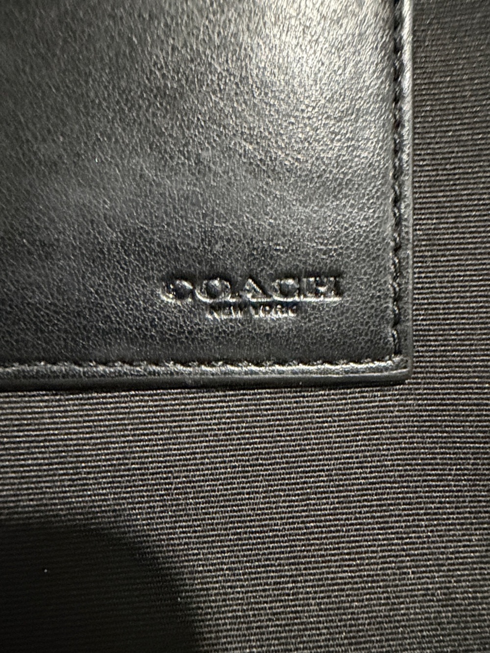 Coach second bag black & gray f32654 - Picture 2 of 9